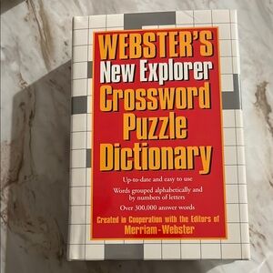 NWT Webster's New Explorer Crossword Puzzle Dictionary Unopened